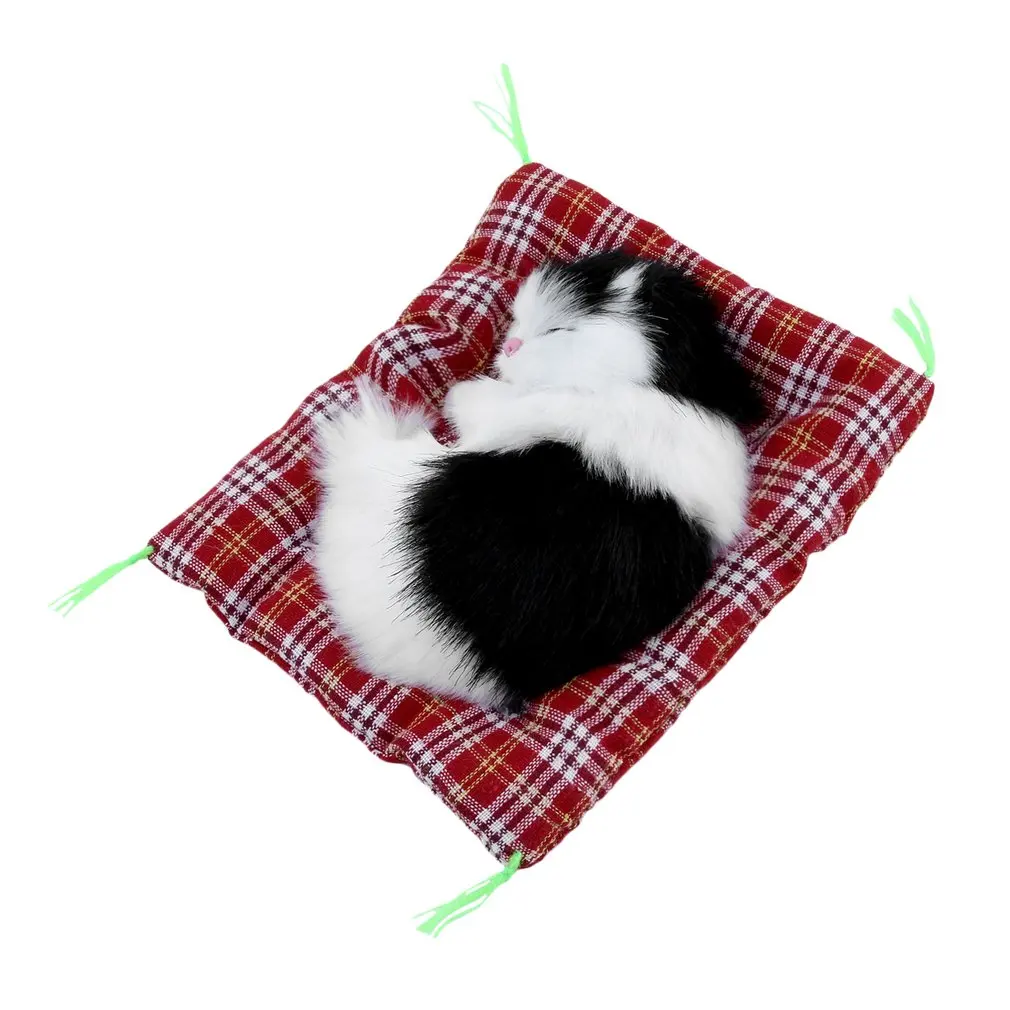 

Stuffed Toys Lovely Simulation Animal Doll Plush Sleeping Cats Toy with Sound for Kids Toy Birthday Gift Doll Decorations Toys