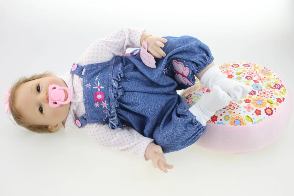 NPK, 22 дюйма, 55 см, куклы-реборн для живого ребенка, ручная работа, силиконовая кукла для маленьких девочек, Реалистичная мягкая виниловая кукла для новорожденных, игрушки для детей