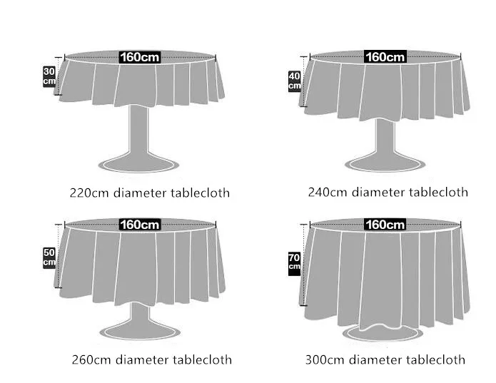 Праздничная скатерть однотонная круглая скатерть украшение для дома Свадебная вечеринка в отеле Ресторан банкет Декор скатерть