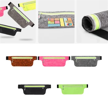 

Pocket bag with bag suitable for sports adjustable elastic belt, ultra-light sweat-absorbable