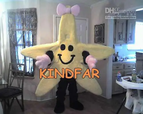 Hot sale 2014 Adult STAR MASCOT COSTUME Size Halloween Fancy Dress Cartoon Character Outfit Suit | Тематическая одежда и