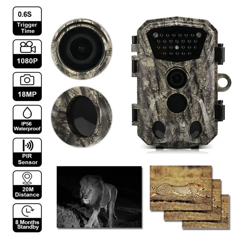 H883W охотничья камера 18Mp 1080P инфракрасная камера ночного видения охотничья камера 0,6 S триггер дикая игра для наблюдения в дикой природе камера