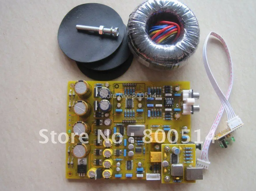 

Full Assembled WM8741 DAC Board CS8421 Up-Sampling - --with Toroid transformer