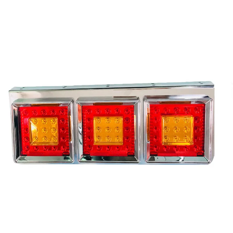 

1Pair 60CM 24V LED Truck Trailer Lorry Tail Light Red Yellow Stop Light Turn Signal Light for Mitsubishi