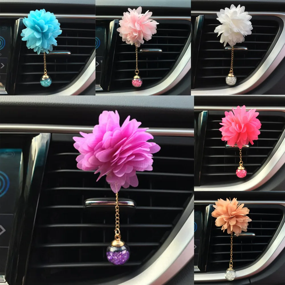 

Universal Car-Styling Motorcycle & Car Loving Gift Air Outlet Fragrant Perfume Best Selling Flower Freshener Diffuser Camellia