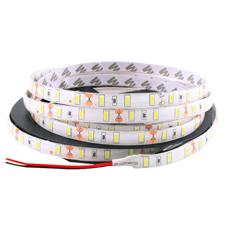 1/2/3/4 м/рулон DC12V 60 Светодиодный s/M суперяркий SMD 5630 5730 Водонепроницаемый