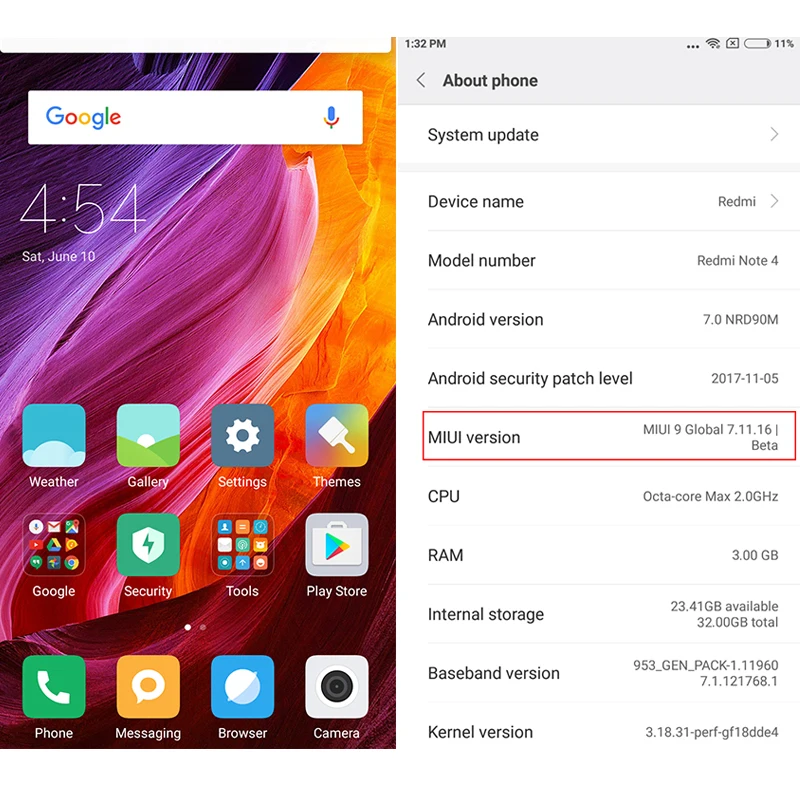 Первоначально Глобальный Версия Xiaomi Redmi Note 4 Qualcomm 3 ГБ 32 Snapdragon 625 смартфон 5 &quotFHD 13.0MP