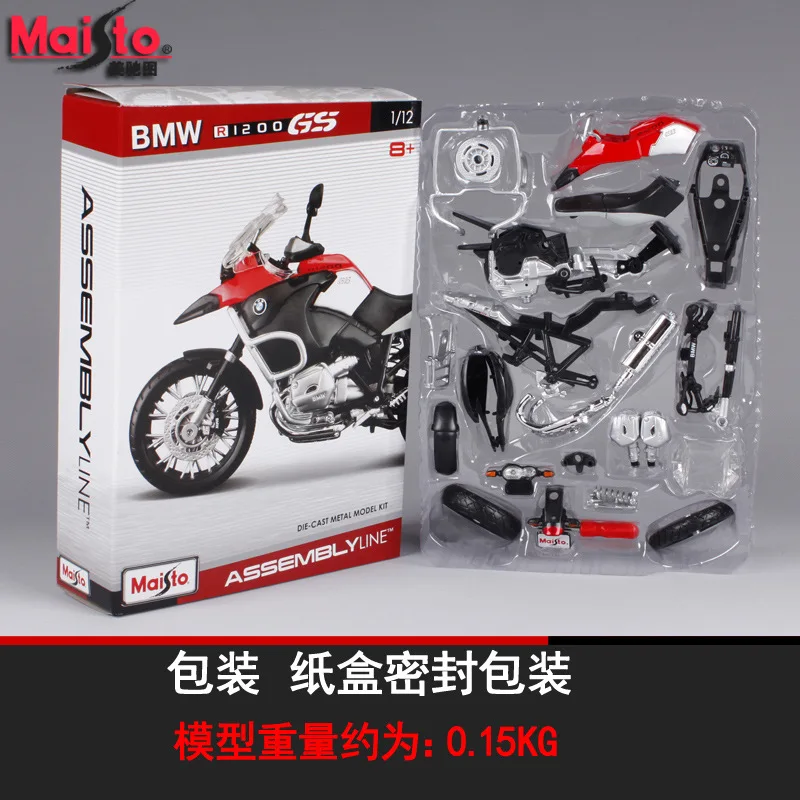 Maisto 1:12 BMW R1200 GS Сборная модель мотоцикла из сплава модель мотоцикла сборная DIY игрушка инструменты