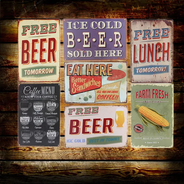 Bar Wall Decor aliexpress : buy cold beer wine here wall metal painting retro Bar Wall Decor aliexpress : buy cold beer wine here wall metal painting retro