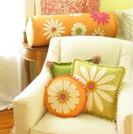 584かわいい手作りのパッチワークの花40dラウンドクッションガールギフト素敵な枕充填子供部屋家デク卸売 Pillow With Pillow With Fillinglove Pillow Aliexpress