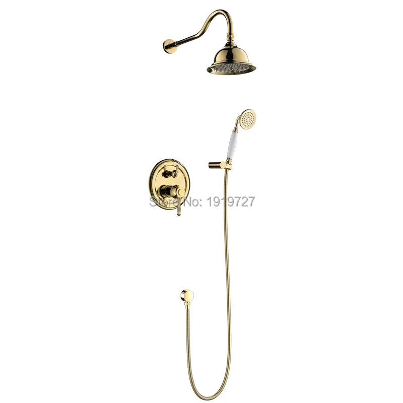 Colonne de douche en laiton Bronze Rétro,Ensemble de Douche avec