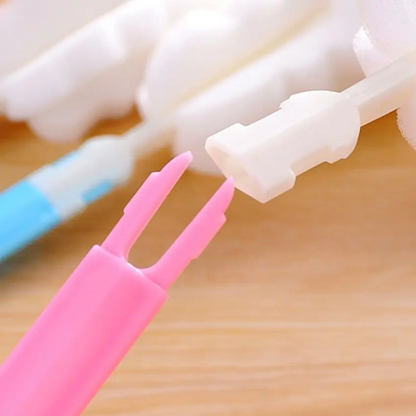 Bottle Brushes Popular Sponge Brush Baby Bottle Brush Cup Glass Washing Cleaning Kitchen Cleaner Tool Bottle Brushes