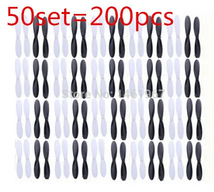 

200pcs /50Sets propeller Spare Parts for HUBSAN H107L H107C H107D H108C H6C Mini drone