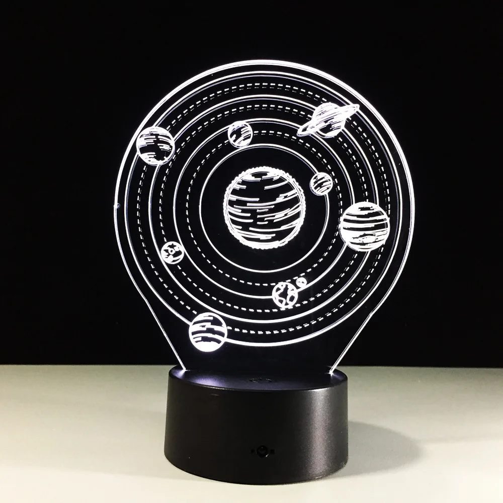 

Planet 3D table lights 7 color touch led lights new strange products night light 41