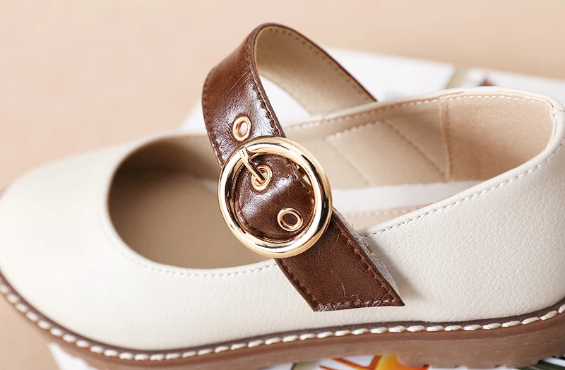 Sapatos de Couro Princesa das Meninas Sapatos de Fivela Sapatos de Desempenho dos Alunos Crianças Nova Decoração 2020 19 Sapatos de Desempenho Dos Alunos