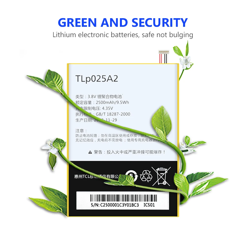 2500mAh TLp025A1 TLp025A2 Аккумулятор для Alcatel One Touch Pop 3 (5 5) 5054A OT 5054 5054T 5054D 5054X