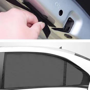 

Hot 2pcs Car Sun Shade Car Window Shade Umbrella UV Protecting Side Window Mosquito Repellent Net JLD*