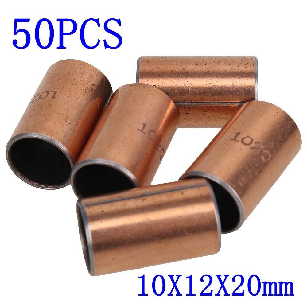 

50PCS Bronze SF-1 Self Lubricating Oilless Bearing Bushing 10x12x20mm