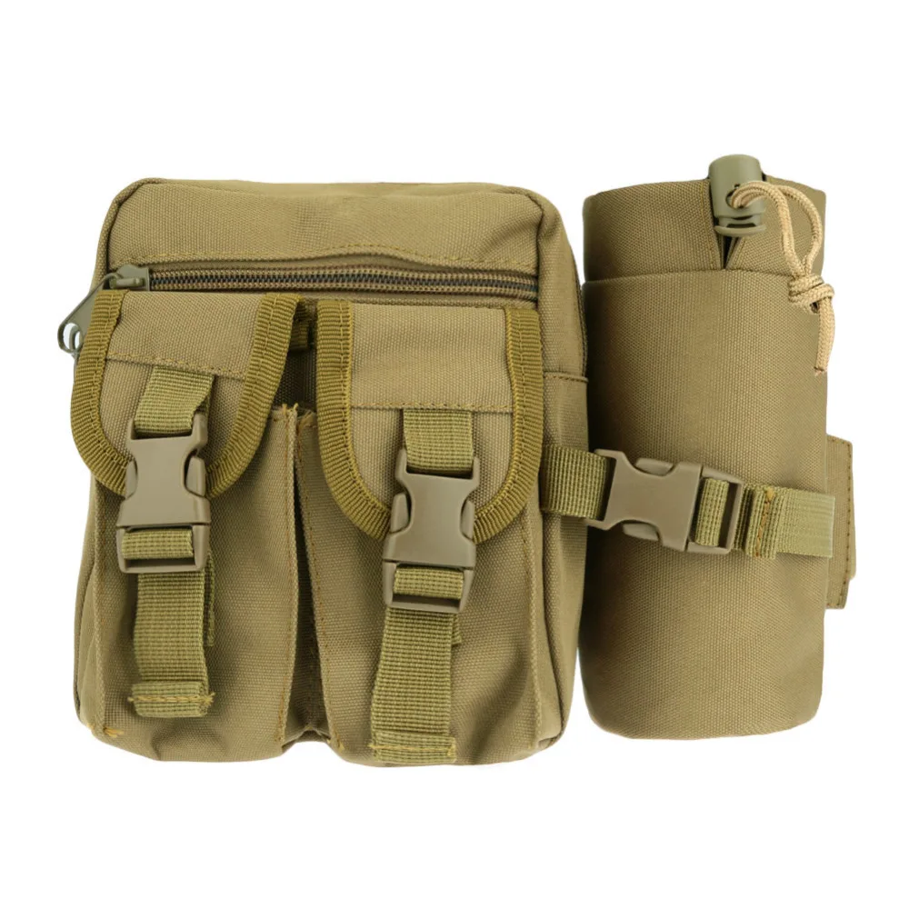 Military Tactical Travel Hiking Riding Waist Bag For Men Women Waist Thigh Leg Belt Water Bottle ...