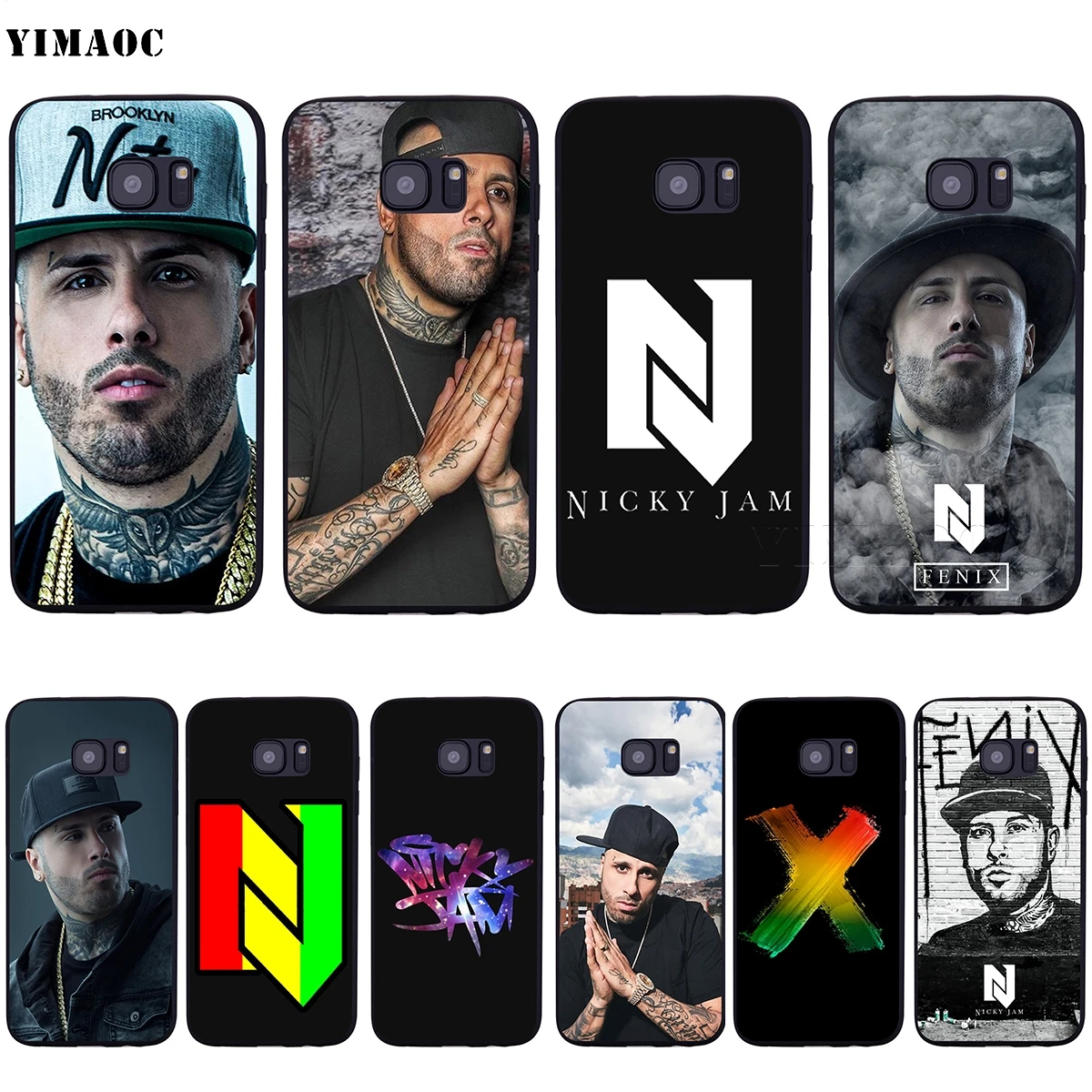 YIMAOC Nicky Jam Мягкий силиконовый чехол для Samsung Galaxy S6 S7 Edge S8 S9 Plus A3 A5 A6 Note 8 9 | Мобильные