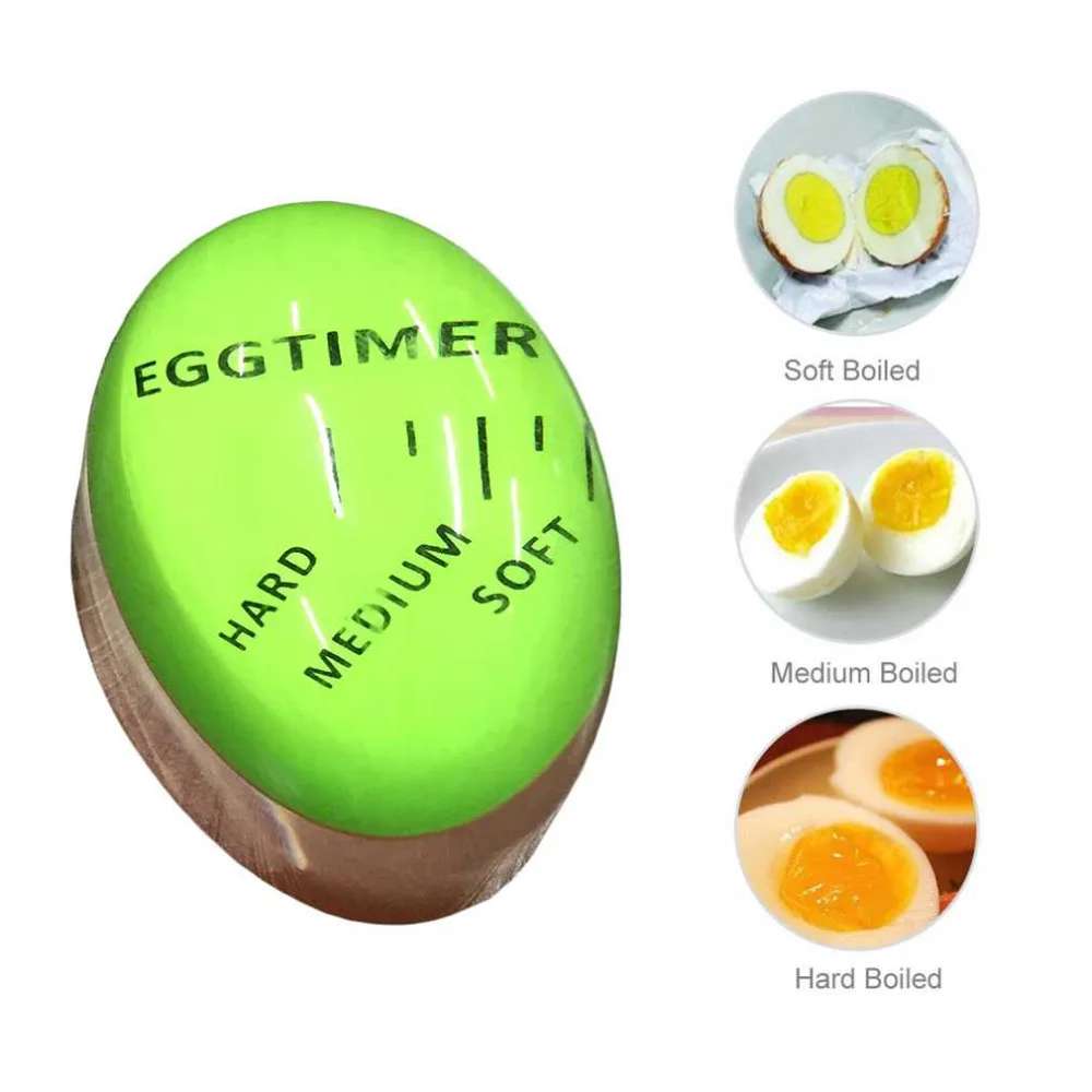 PREUP портативный размер Домашний кухонный таймер для варки яиц полезный Цвет Изменение вареных яиц помощник по приготовлению кухонных яиц кухонные принадлежности
