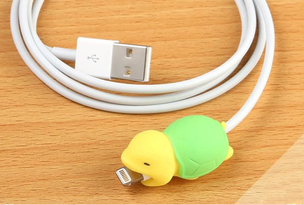 Шт. 50 шт. TISHRIC животных мультфильм Saver USB провода зарядное устройство протектор кабель укус организатор шнур держатель силиконовая бобина