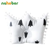Baby Pillow Baby Room Decoration Anti Flat Head Nursing Pillow For Infant Crown Shape Pillow For 0-2 Years Kids 1 Pieces