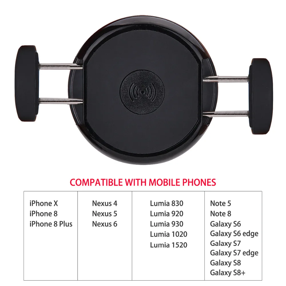 Qi wireless автомобильное зарядное устройство быстрый беспроводной сотовый телефон