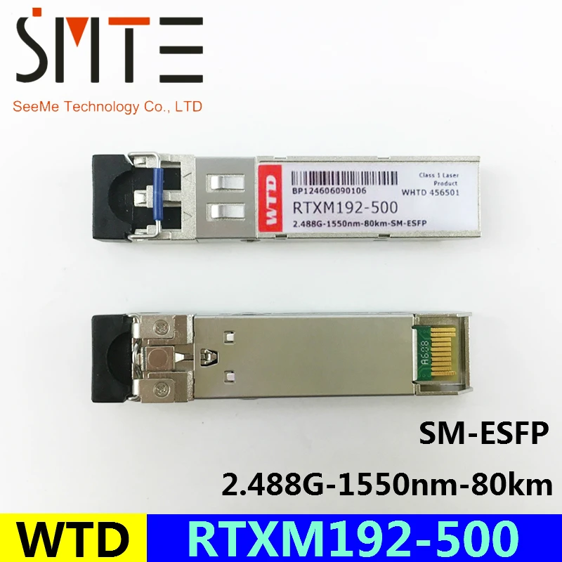 

WTD RTXM192-500 2.488G-1550nm-80km-SM-ESFP WTD WHTD 456501 optical module 34060488