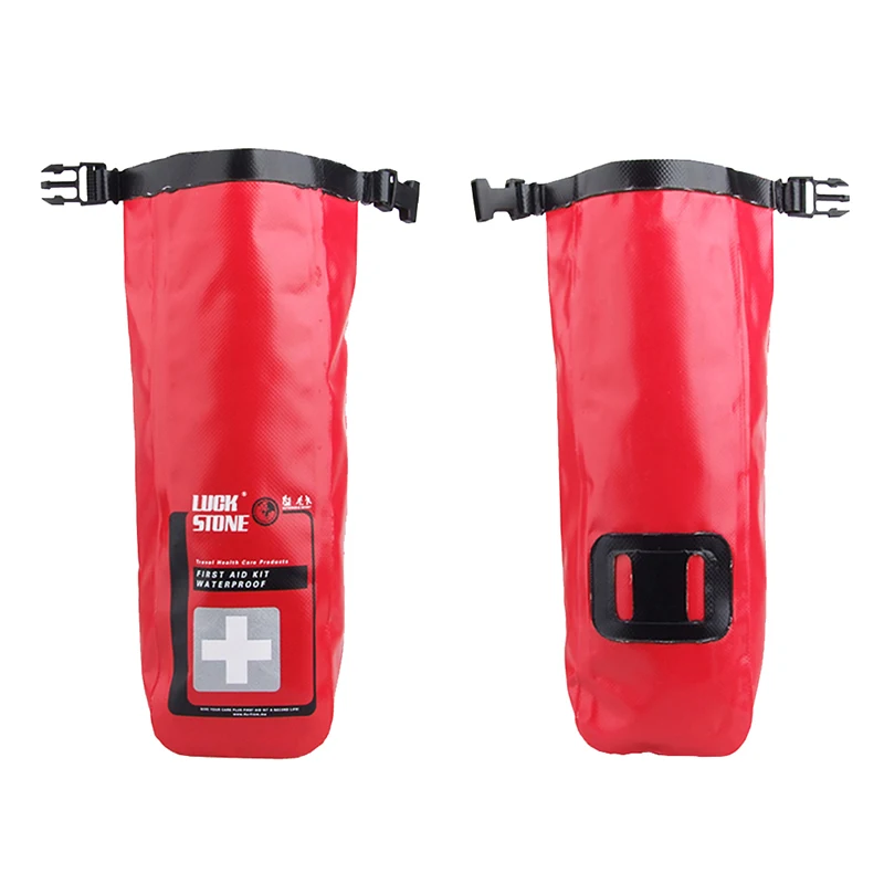 Red Waterproof 2L First Aid Bag Emergency Kits Empty Travel Dry Bag Rafting Camping Kayaking Portable Medical Equipment First Aid Kit First Aid Pouch
