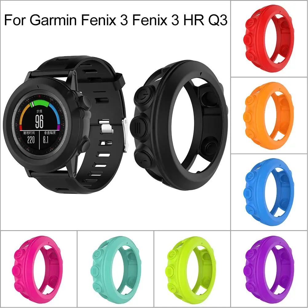 Силиконовый защитный чехол с защитой от царапин Ультра мягкий для Garmin Fenix 3 HR Quatix