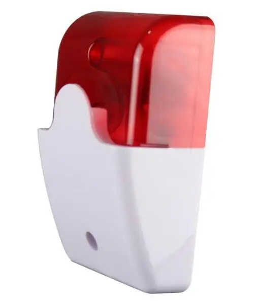 Проводная Крытая сирена красный свет сирена вспышка звуковая сигнализация системы безопасности дома стробоскоп мини сирена звук для домашней безопасности