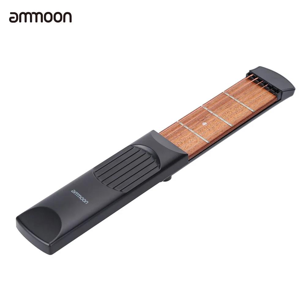 

High Quality Pocket Guitar Guitarra Portable Acoustic Guitar Practice Tool with Carrying Bag Gadget 6 String 4 Fret Model