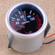 Автомобильный Круглый Серый температура воды Температурный светодиодный индикатор указателя 40~ 120 градусов Цельсия подходит для 12 в транспортных средств " 52 мм