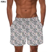 FORUDESIGNS/Французский бульдог Terier печати повседневное подкладка быстросохнущая шорты для женщин для мужчин эластичный пояс бодибилдинг шорт