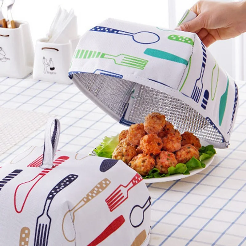 Kitchen Tools Foldable Food Covers Keep Warm Hot Aluminum Foil Cover