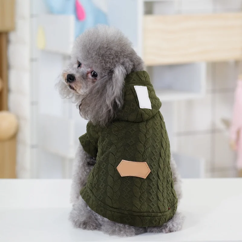 Pet Autumn Winter Knitted Coats Jackets Sweater for Small Medium Dogs