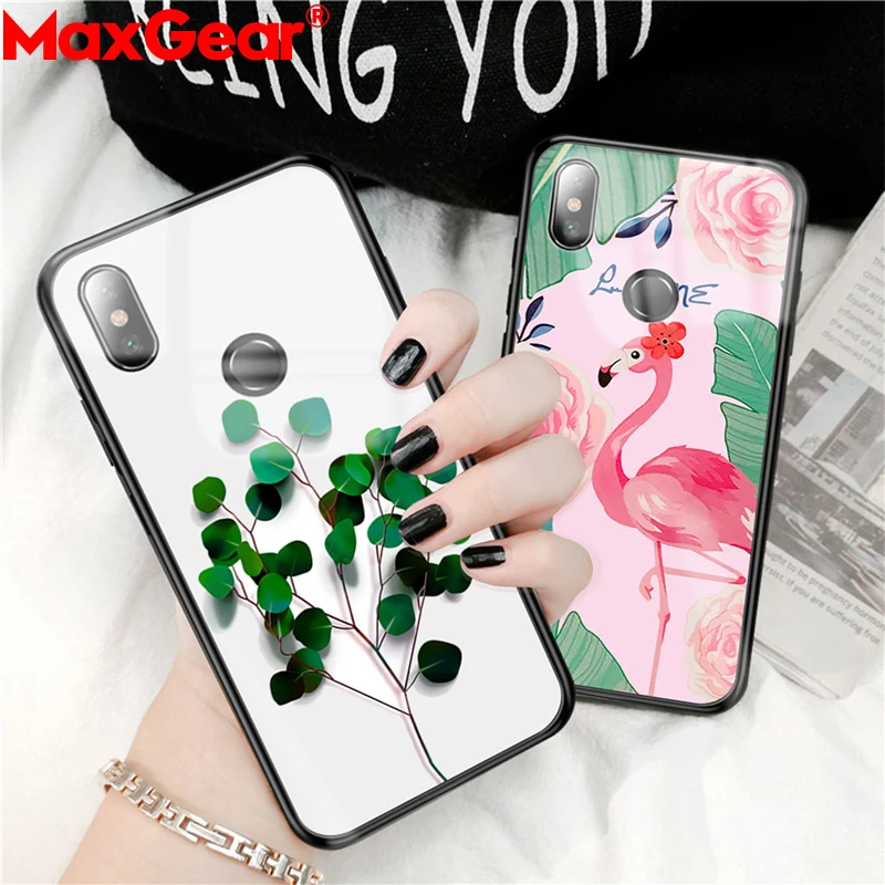 

Tempered Glass Case For Xiaomi Redmi Note 5 6 Pro Case Hard Shell Coque For Xiaomi Mi 5X 6X A1 A2 Lite 8 Pocophone F1 Cover Case