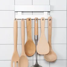 Нержавеющая сталь настенное крепление 6 ряд крюк сильный липкий крюк Кухня приправа стеллаж для хранения wx8071125