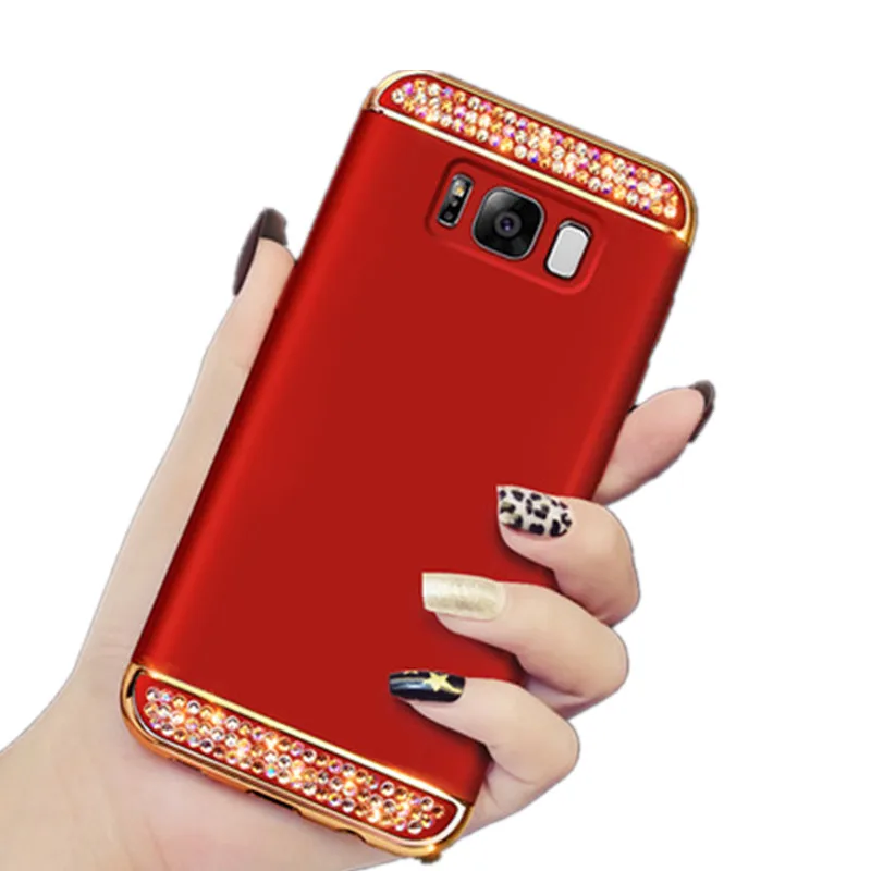 

For Samsung Galaxy S8 S9 S10 Plus S10e A50 S7 J4 J6 A6 A8 A7 2018 note 9 8 J7 Neo 2016 A5 2017 phone Case shiny Crystal Cover