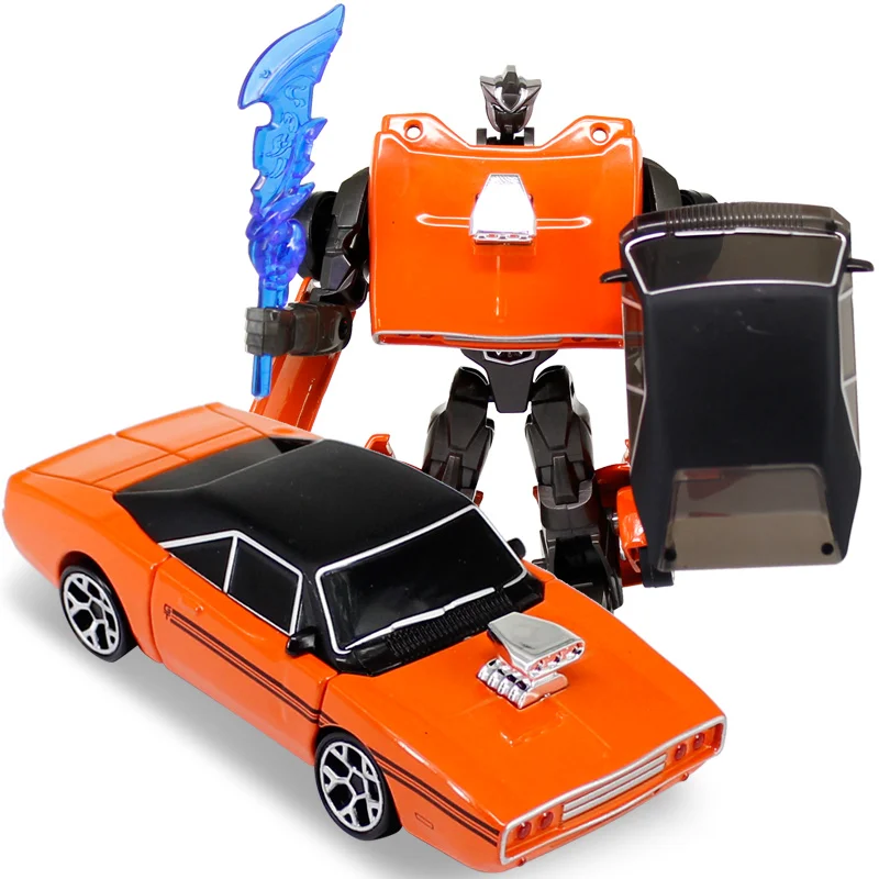 Classic Toy Transformation  Robot Vintage Cars Model Anime Series Alloy Action Figure Toys Transformation Robot Car Model Toy 