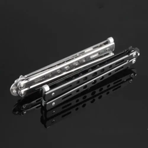 Stainless Steel Butterfly Balisong Comb Trainer Training Knife Dull Tool Stainless Steel Butterfly Balisong Comb Trainer Training Knife Dull Tool