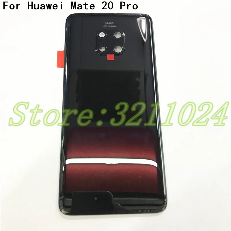

100% Original Glass 6.39" For Huawei Mate 20 pro Glass Back Battery Cover Housing Case Rear+Glass Lens For Mate 20pro Rear Door