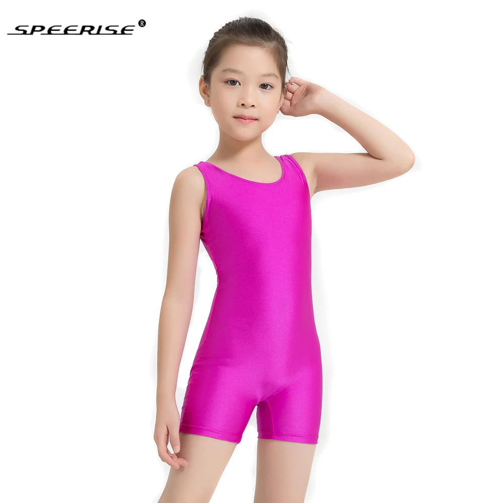 

SPEERISE 3-12 Years Toddler Kids Tank Unitard Biketard Costume for Girls Ballet/Skate Gymnastics Leotard Dance Unitards