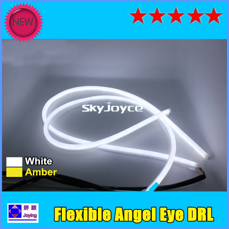 

DHL ship 10X Flexible Daytime Running Light Angel Eye DRL LED strip light bar panel lamp auto headlight LED front turn signals