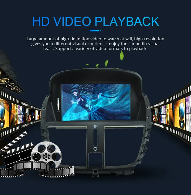 Flash Deal LJHANG Android 9.0 Car Radio Multimedia Player For Peugeot 207 2008-2011 2012 2013 2014 GPS Navi Auto Stereo Headunit WIFI IPS 4