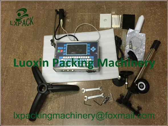 LX-PACK أدنى سعر المصنع صغيرة النافثة للحبر طابعة ل أنبوب كلوريد متعدد الفاينيل سلك كابل الزجاج زجاجة زجاجة بلاستيكية البيض الباركود طابعة cij