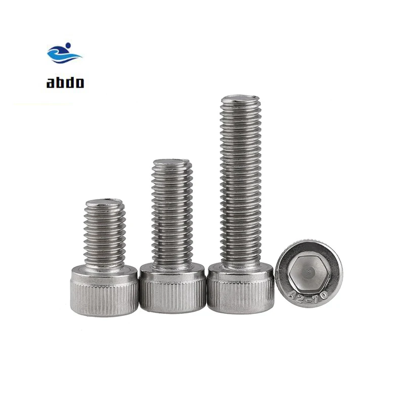 

100Pcs M1.6 M2 M2.5 DIN912 304 Stainless Steel Hexagon Socket Head Cap Screws Hex Socket Screw