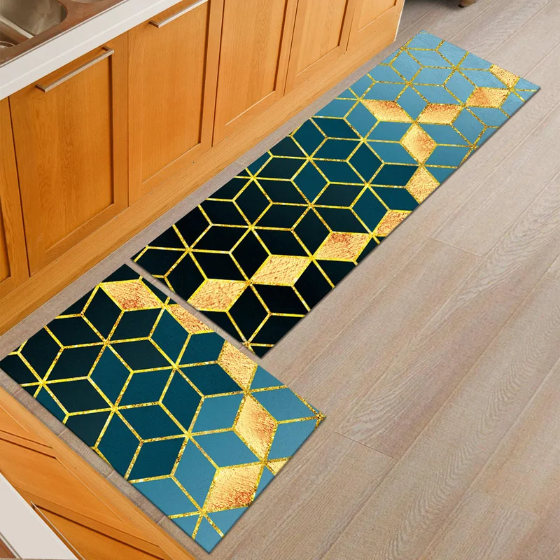 Non-Slip Long Kitchen Mat Set