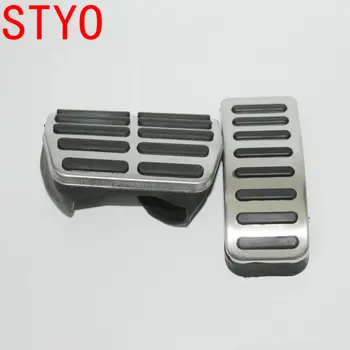 

STYO Stainless Car AT pedal Cover for VW Polo Bora Lavida Fabia Clutch Accelerator Brake Gas pedal